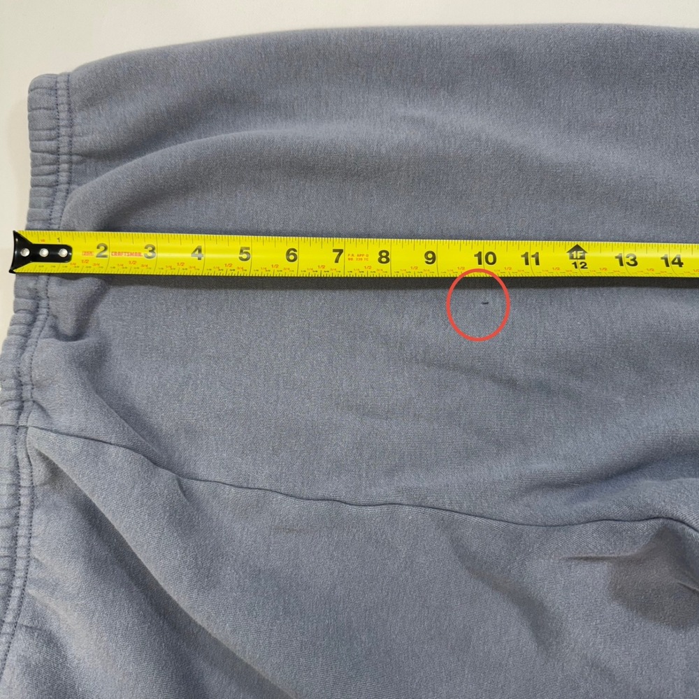 Skims Fleece Lined Jogger Sweatpants Womens Large Cotton Blend Blue Vintage Wash - Picture 10 of 10